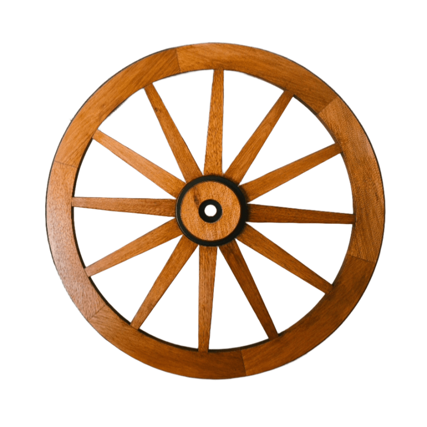 Roda de Carroça Gigante 90cm Madeira Maciça Decoração Rústica – Antunes
