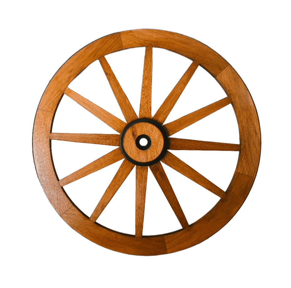 Roda de Carroça Gigante 90cm Madeira Maciça Decoração Rústica – Antunes