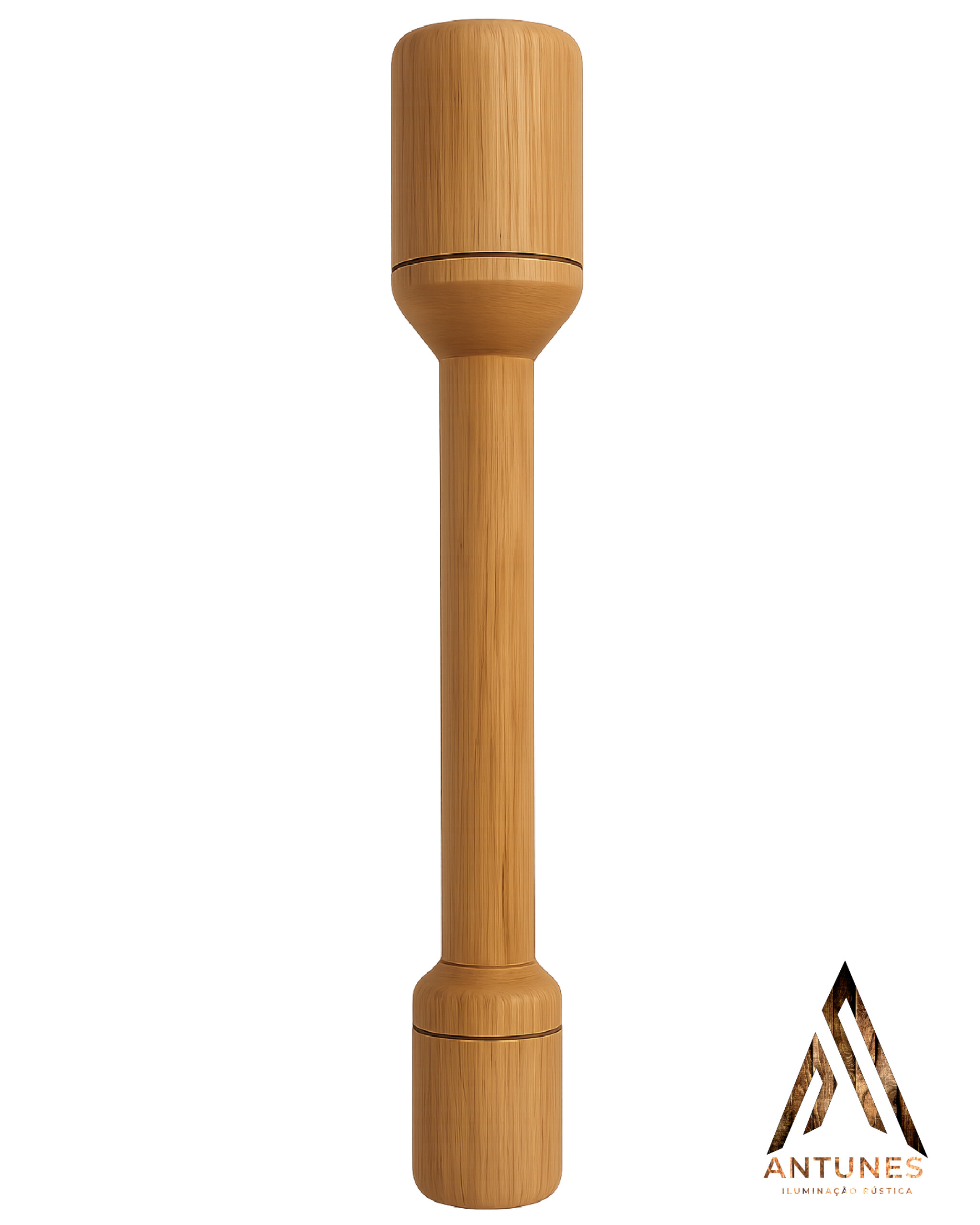Mão de Pilão em Madeira Maciça 80cm – Torneada à Mão com Acabamento Fino | Antunes Móveis Rústico - Imagem 11