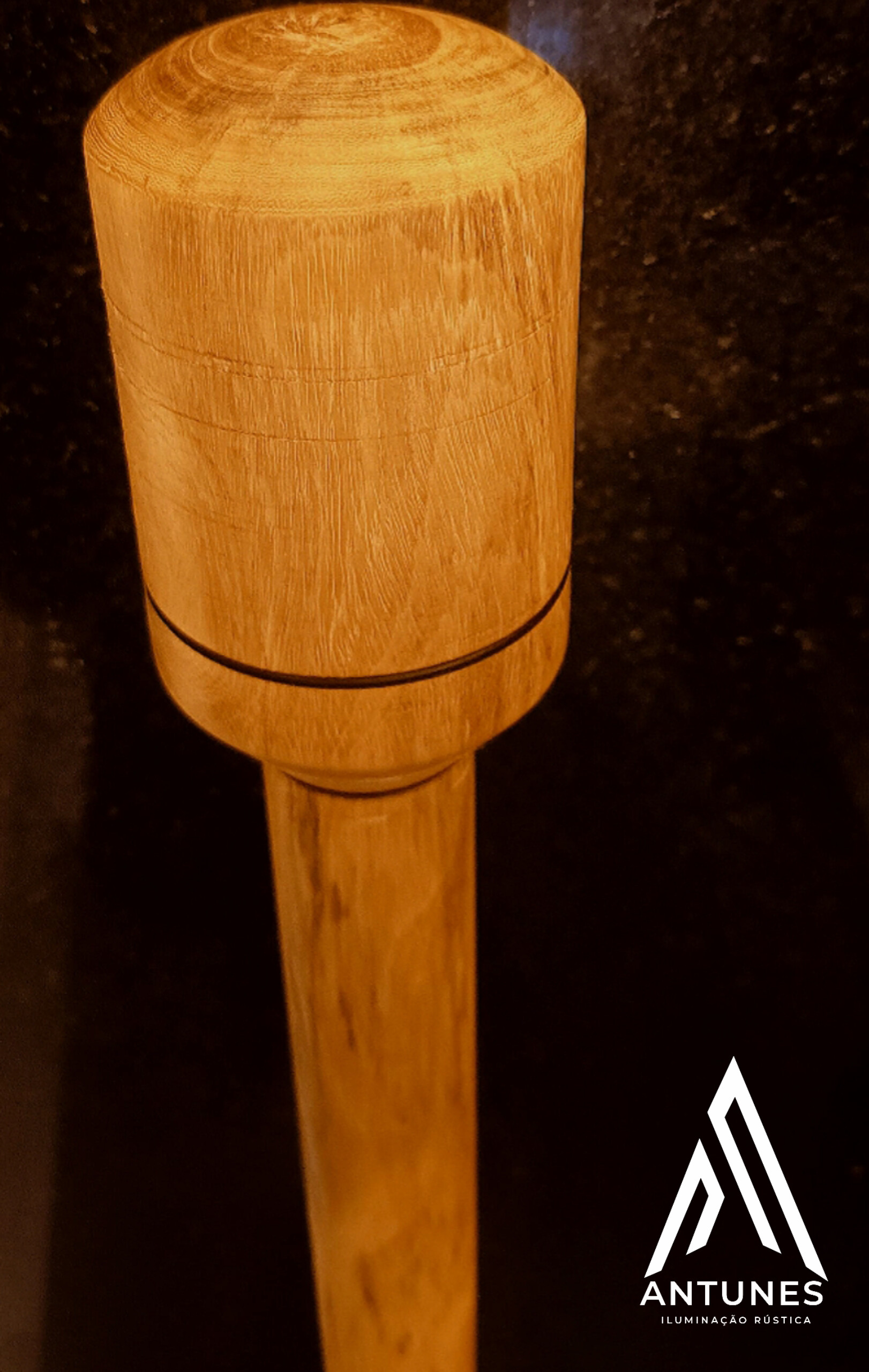 Mão de Pilão em Madeira Maciça 80cm – Torneada à Mão com Acabamento Fino | Antunes Móveis Rústico - Imagem 8
