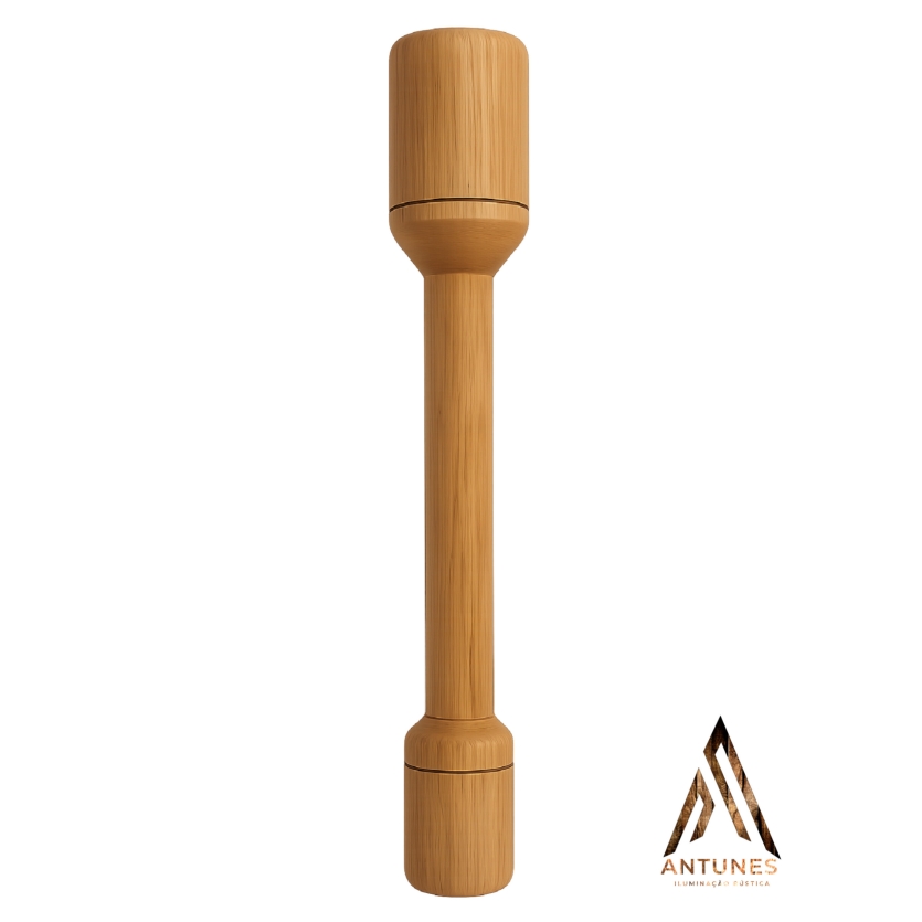 Mão de Pilão em Madeira Maciça 80cm – Torneada à Mão com Acabamento Fino | Antunes Móveis Rústico