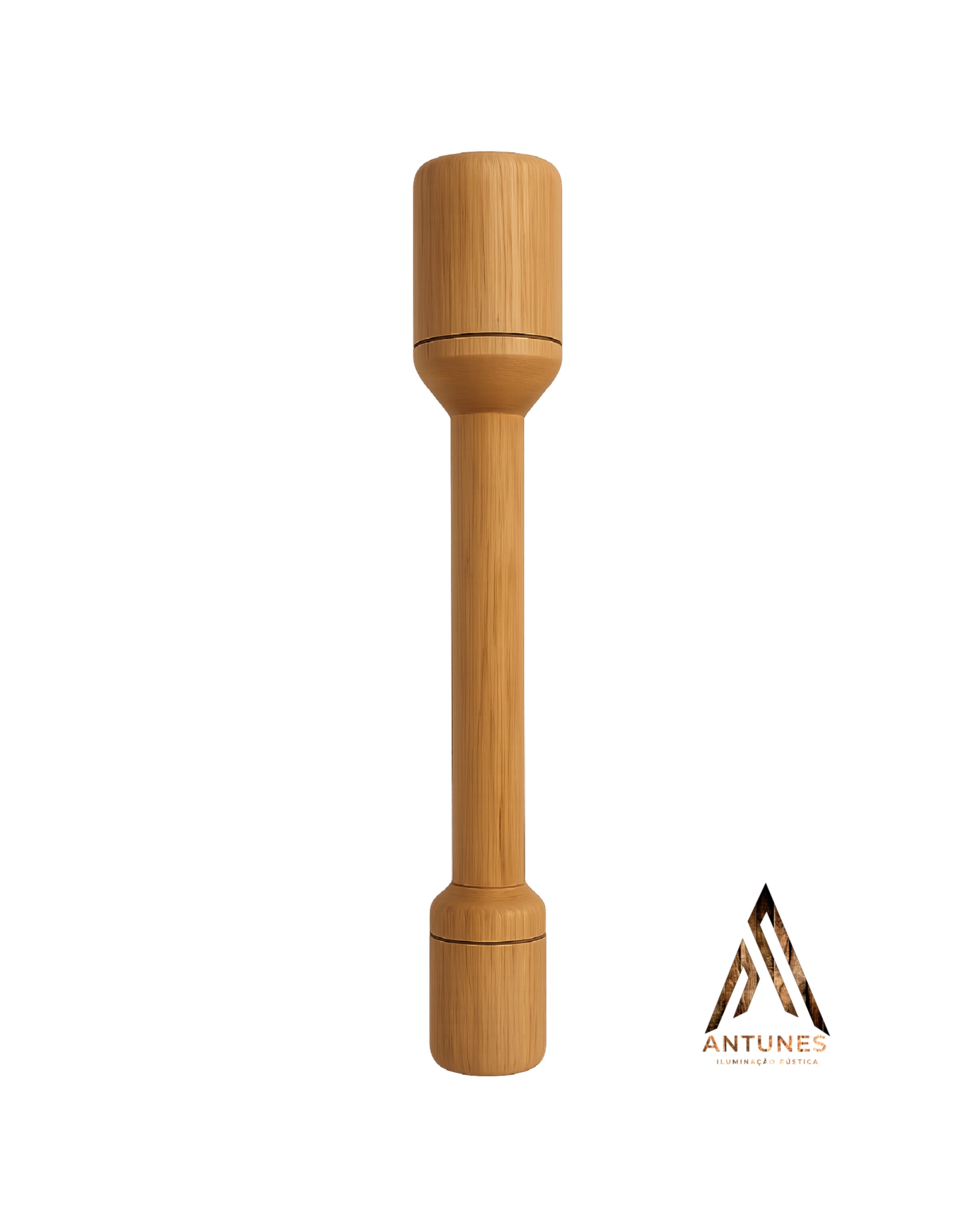 Mão de Pilão em Madeira Maciça 80cm – Torneada à Mão com Acabamento Fino | Antunes Móveis Rústico