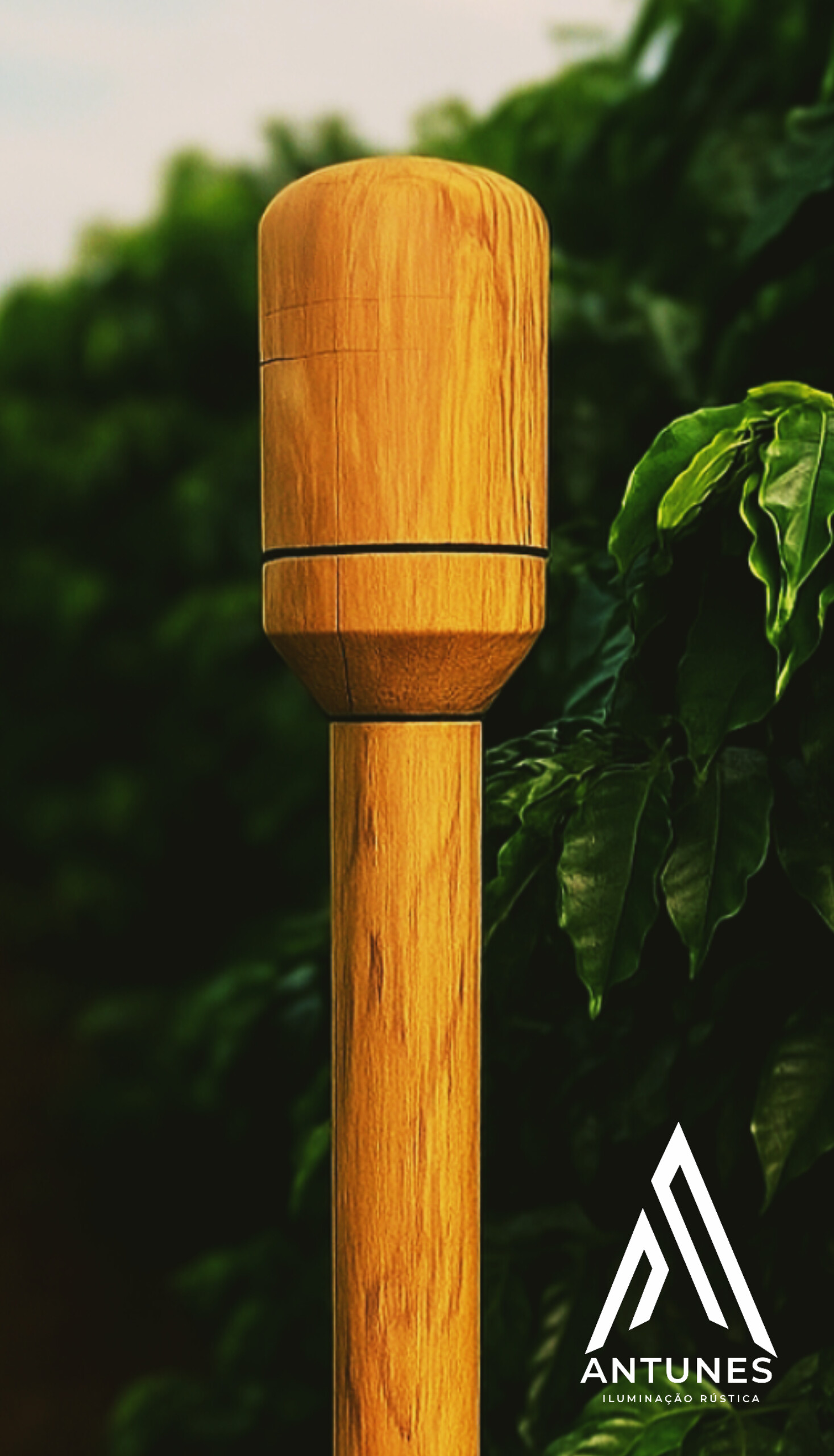 Mão de Pilão em Madeira Maciça 80cm – Torneada à Mão com Acabamento Fino | Antunes Móveis Rústico - Imagem 2